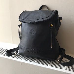 Black Leather Backpack Cole Haan